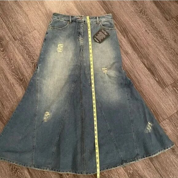 NWT Jeanology vintage denim maxi skirt - Picture 3 of 9
